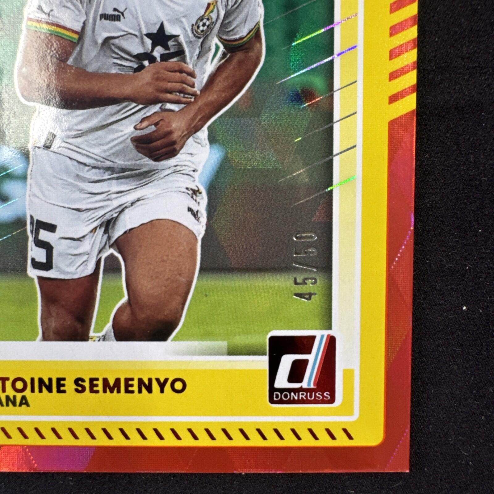 2025-26 Donruss Road To World Cup Ghana Antoine Semenyo Foil /50