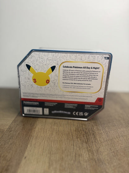 Pokemon TCG 30th Celebration Greninja ex Tin Factory Sealed NEW
