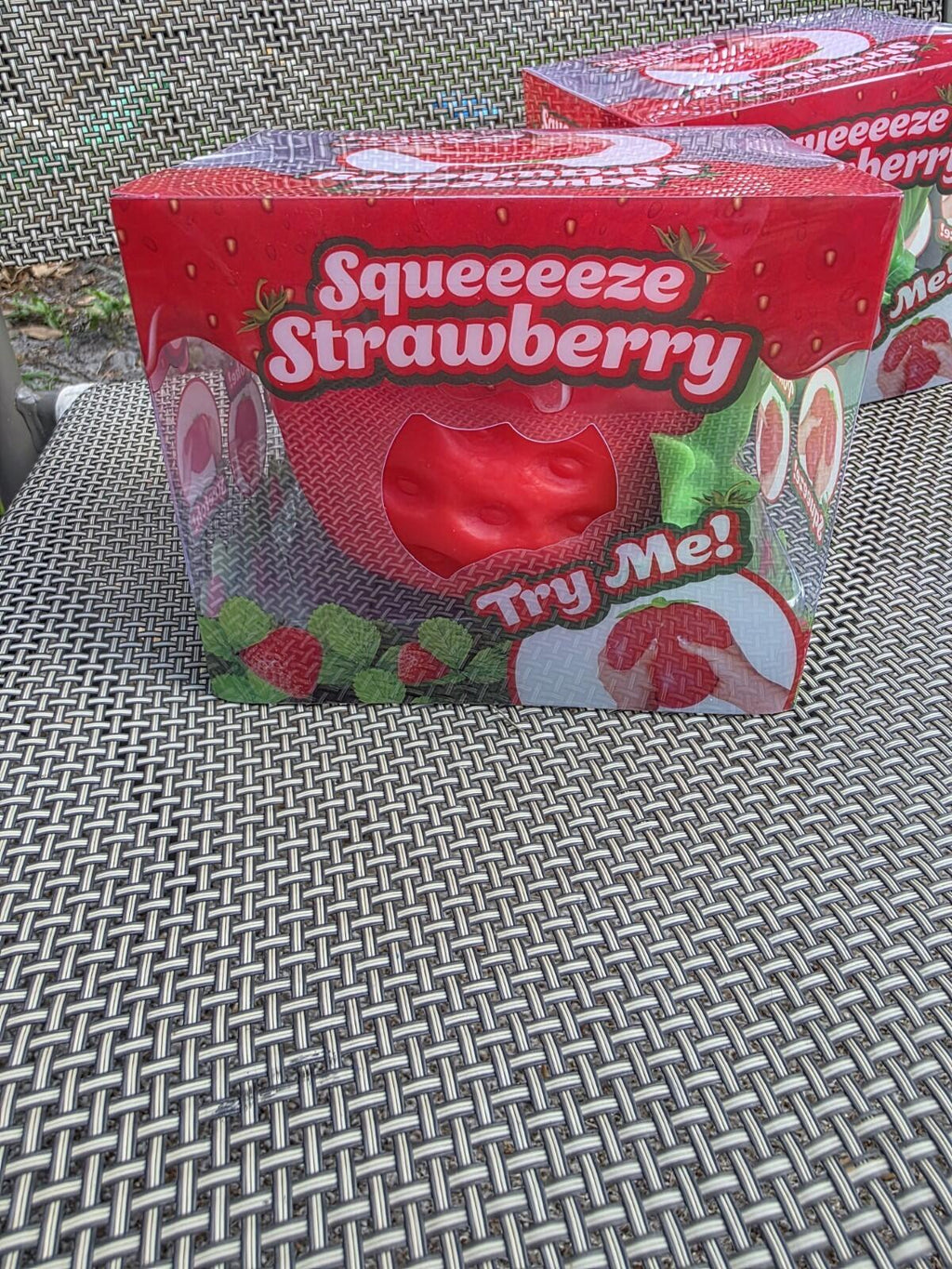 Two Sunny Days Squeeeezes 1 Strawberry And 1 Peach Jumbo Size Squishy