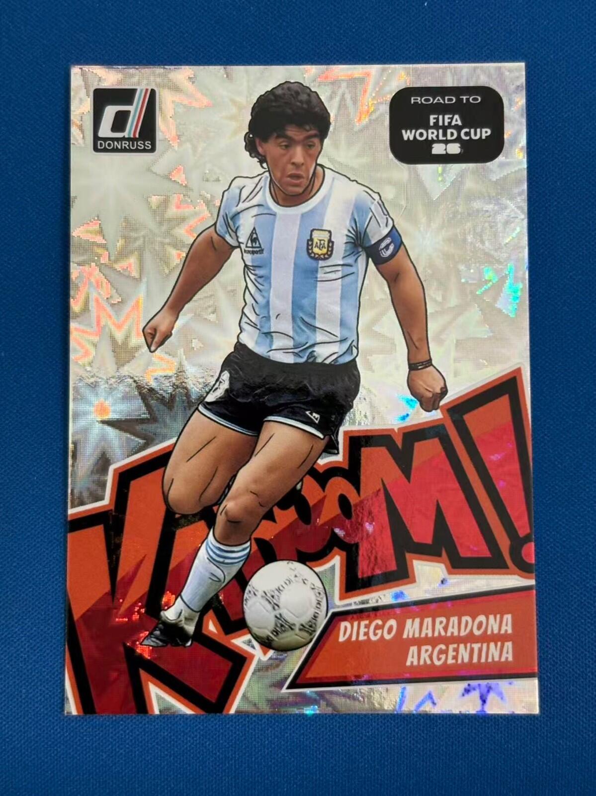 2025-26 Panini Donruss Road to FIFA World Cup Diego Maradona Kaboom! SSP