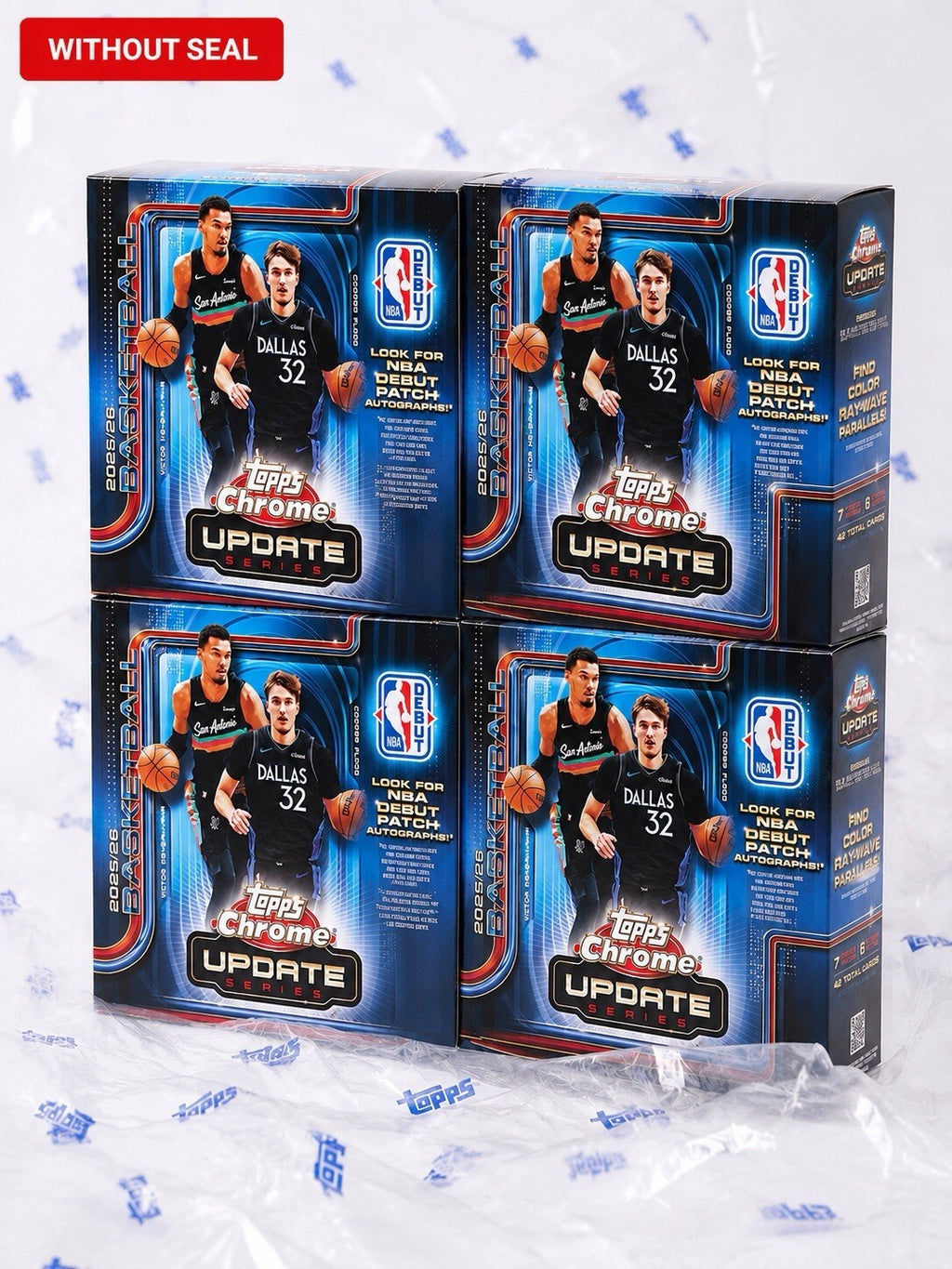 (4 Box Lot) Topps 2025-26 Chrome Update NBA Mega Box Presale Order *Description*