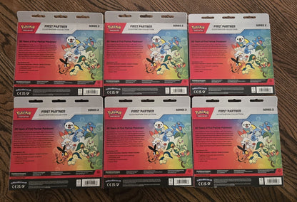 Lot of Qty 6 - Pokemon First Partner Series 2 Illustration Collection - Sealed