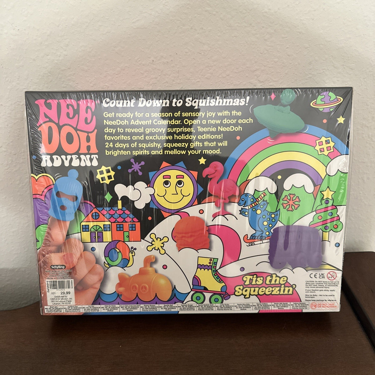 NeeDoh Christmas Advent Calendar 2026 24 Items Multicolor New Sealed AUTHENTIC