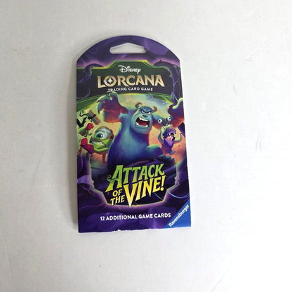 Disney Lorcana Attack Of The Vine Sleeved Booster Pack Sully & Boo - NEW SEALED
