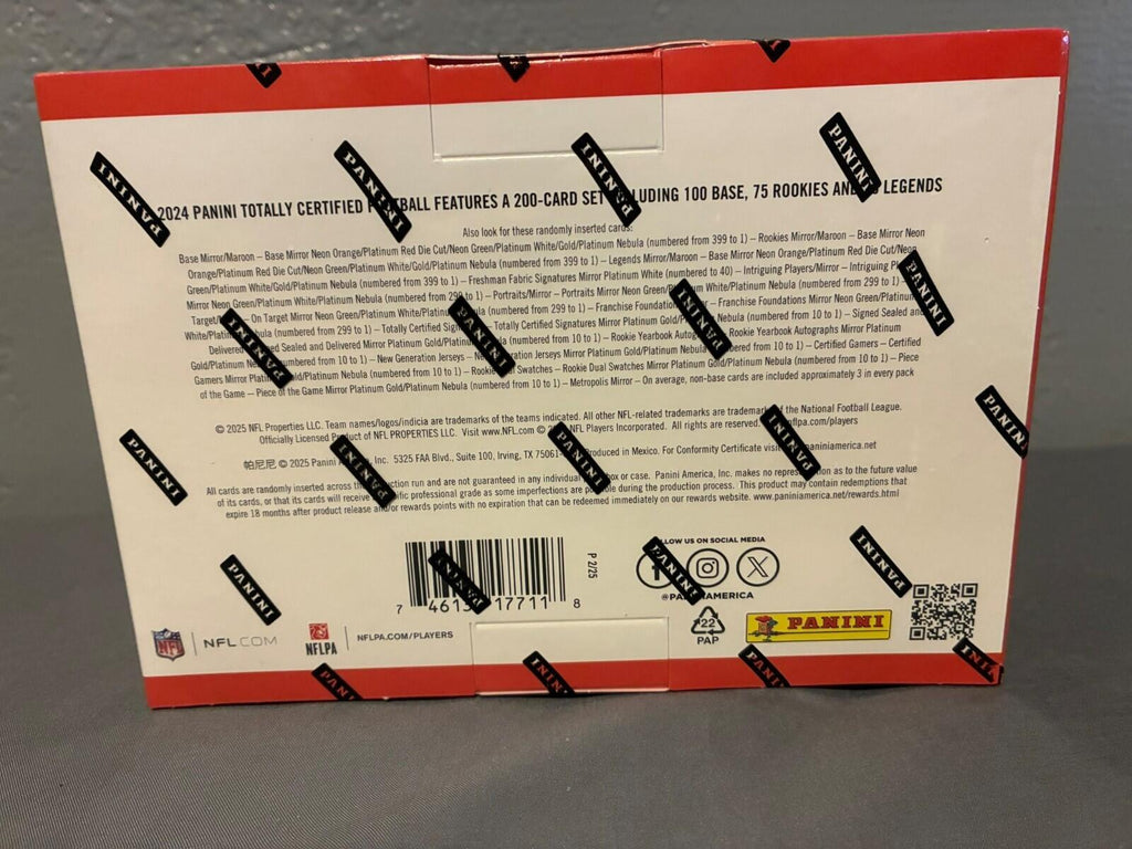 2024 Panini Totally Certified NFL Football Mega Box - Factory Sealed