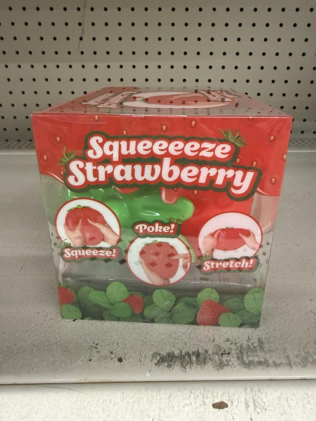 🍓 Sunny Days Jumbo Squeezy Strawberry Squishy Toy Stress Relief Sensory Fun