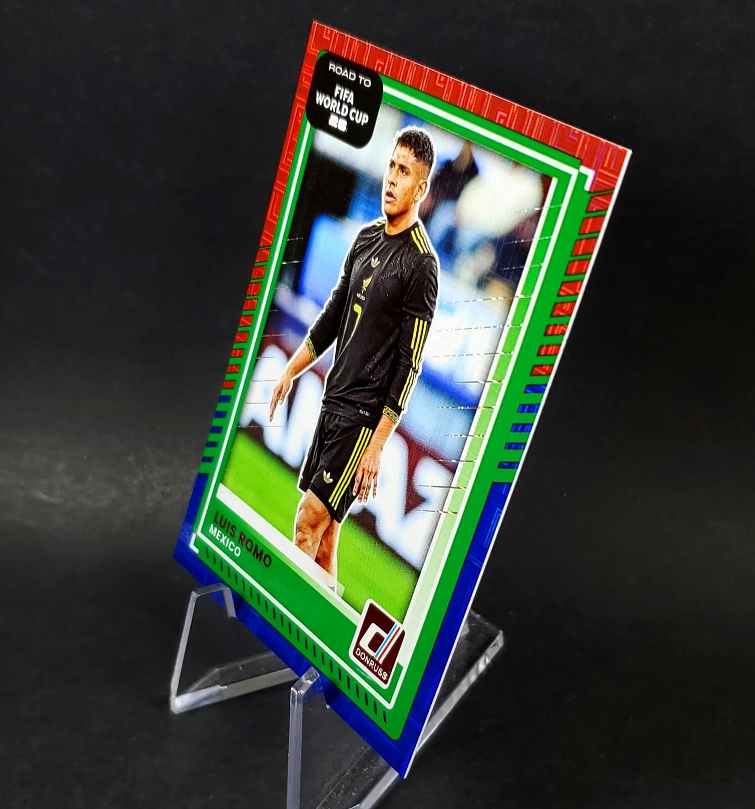 Luis Romo SP 2025-26 Panini Donruss FIFA World Cup Soccer Red & Blue Maze Mexico