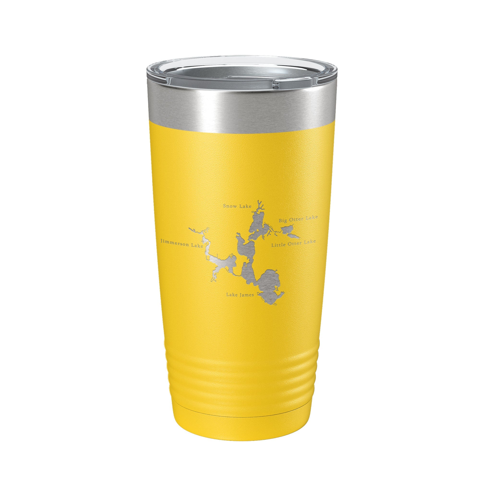 Lake James Snow Lake Jimmerson Lake Map Tumbler Travel Mug Insulated Laser Engraved Coffee Cup Pokagon State Park Indiana 20 oz